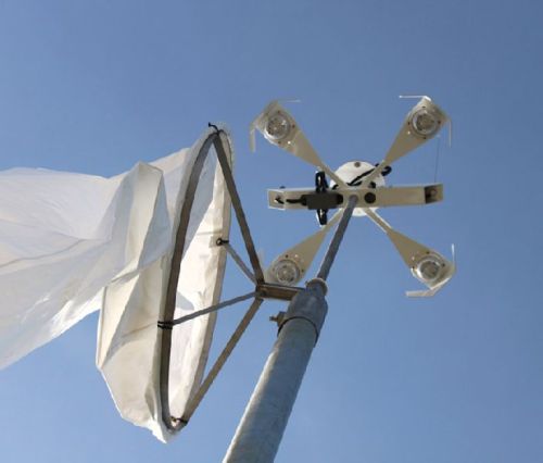 Solar Lighted Windsock Assembly