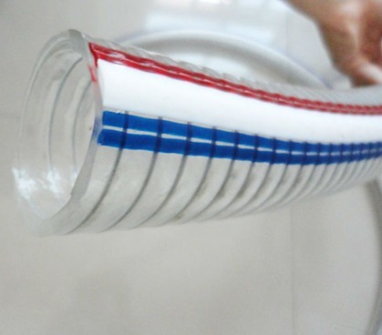 PVC Steel Wire Reinforced Hose, Brand Name : hyrotech/hyroflex