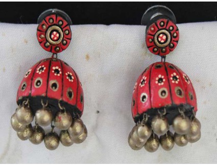 48craft Red Circular Flower