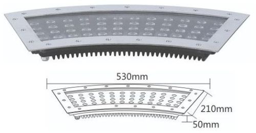 High Power LED Underground Light 24vdc Rgb Dmx LED Underground Light 48w Epistar