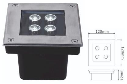High Power LED Underground Light 4w Epistar LED Underground Light Rgb LED Epistar 4w