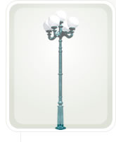 Single Bulb Garden Lamps