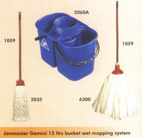 Filmop Round Gemini Wet Mop Bucket, For Industrial, Capacity : 15-20ltr