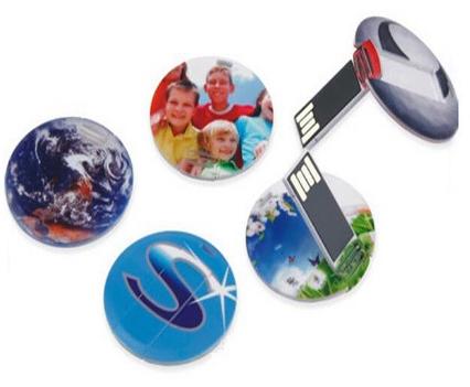 Circle Card USB Flash Drive