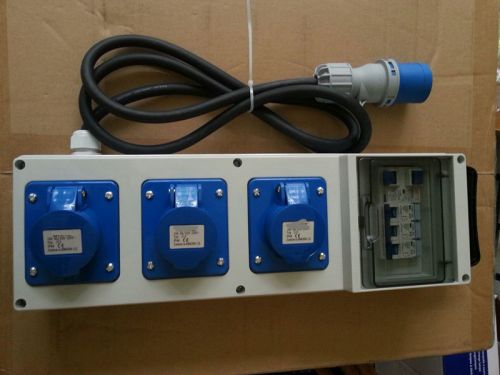 Socket Box 2p+e With Wire, Packaging Type : WHITE