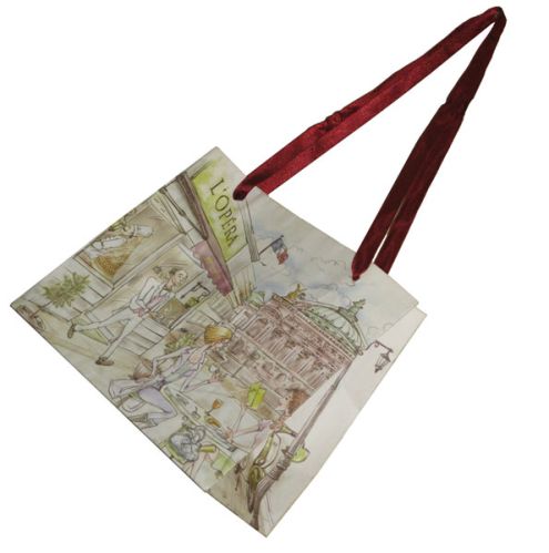 Printed Fancy Paper Bags Handbags For Shopping