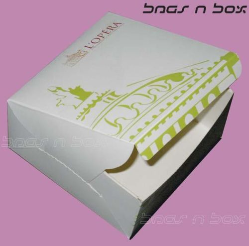 Square WHITE SBS BOARD Printed Cake Boxes, For RETAIL PACKING, Size : 10x10inch, 12x12inch, 9x9inch