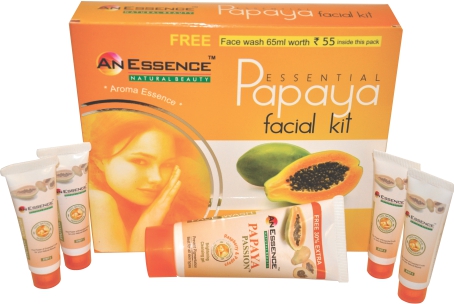 An Essence Papaya Facial Kit, Color : Yellow