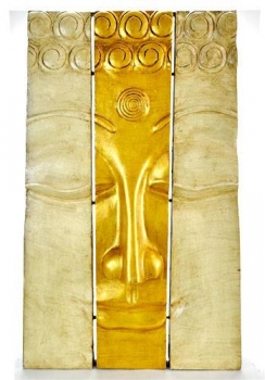 3 Faced Lord Buddha Wall Hanging