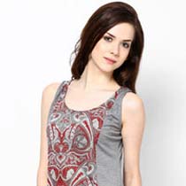 Poly Viscose Sleeveless Top