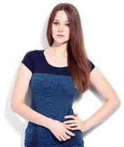 Polyester Spandex Nylon Half Sleeve Top