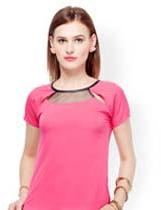 Synthetic Half Sleeve Top