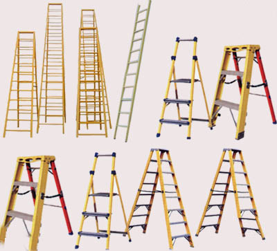 Fiberglass Ladder Rails, Fiberglass Step Ladder, Fiberglass D Rung Extension Ladder
