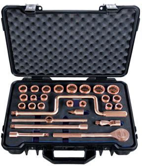 Non Sparking Non Magnetic Explosion Proof Safety Socket Set,1/2