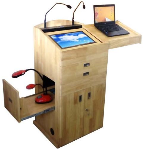 Teak/Rubber Wood Smart Podium