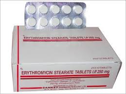 Erythromycin Stearate Tablets, For Including Bronchitis, Pneumonia.