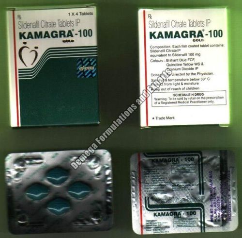 Kamagra - 100 Gold Tablets, Medicine Type : Allopathic