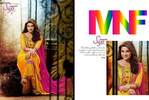 Embroidered Chiffon Ladies Suit, Size : XL, XXL