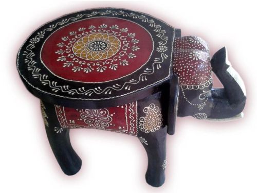 Side Stool In Elephant Designed