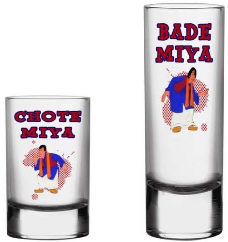 Stupid Intelligent Bade Chote Shot Glass