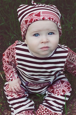 BUDDS MAROON TEX KNOT HAT