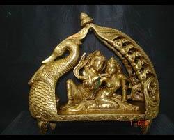 Brass Radha Krishna Statue