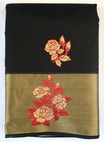 Cotton Embroidered Saree