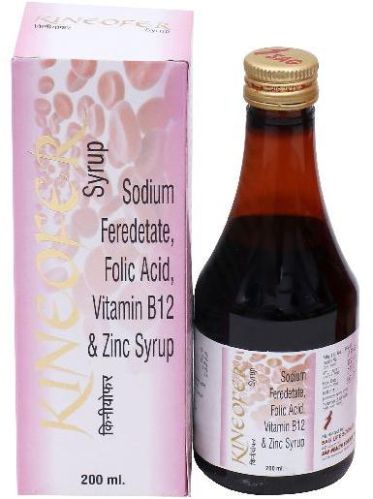 Sodium Feredetate 231 Mg., Folic Acid 1.5 Mg, Vitamin B12 & Zinc 5 Mg