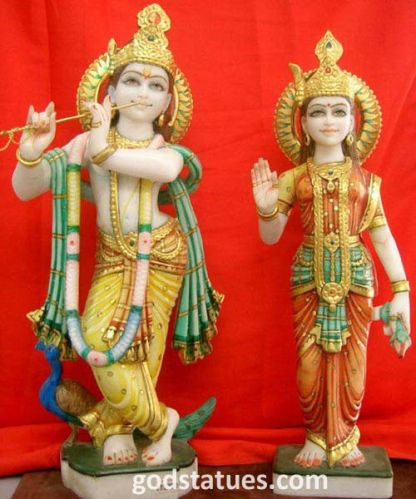 Marble Radha Krishna Statues