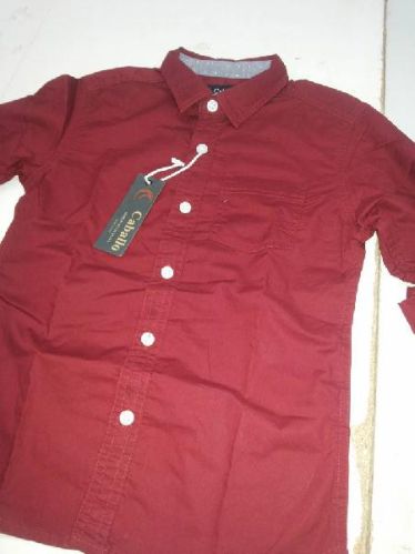 Boys Shirt With Plain Color, Feature : 2 to14yrs