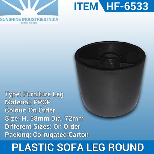 PPCP Round Plastic Sofa Leg