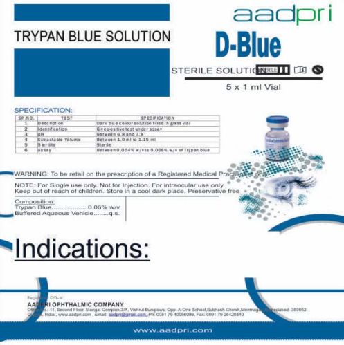 Trypan Blue Ophthalmic Solution