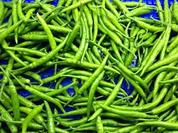 Fresh Green Chilies