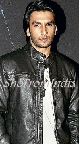 Bollywood Star Ranbir Singh Black Lamb Leather Jacket