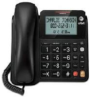 Plastic 1800 Mhz Analog Phone, Color : Black for Communication