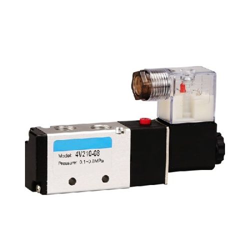 4V-210-08 SINGLE SOLENOID VALVE, Power : Pneumatic