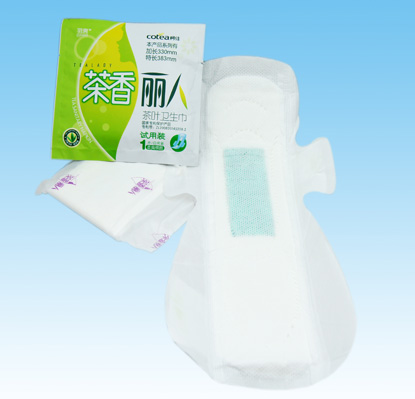 Super Absorbent Lady Sanitary Napkins Night Use 285mm