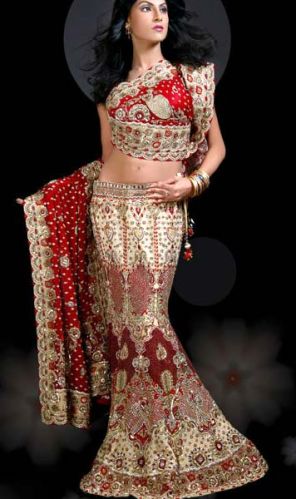 Bridal Lehenga Choli, Care Instructions : Dry Clean Only