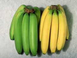 Green and Yellow Banana