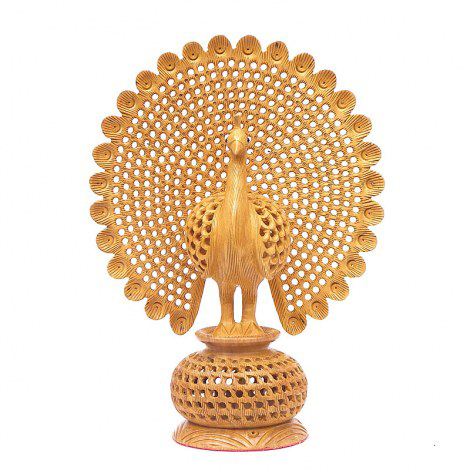 Wooden Jali Peacock, Size : 3' 4' 5' 6'