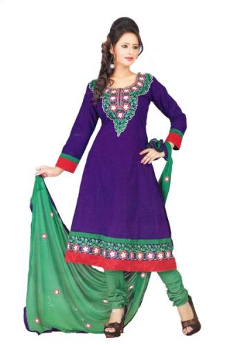 Semi Stitched Cotton Suit