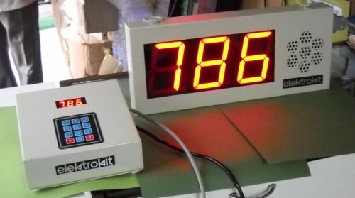 3 Digit Digital Token Display, Display Type : LCD