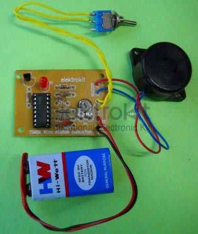 Timer Circuit With Buzzer Indicator