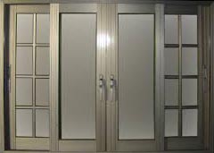 Polished Aluminum Aluminium Doors, Color : Grey