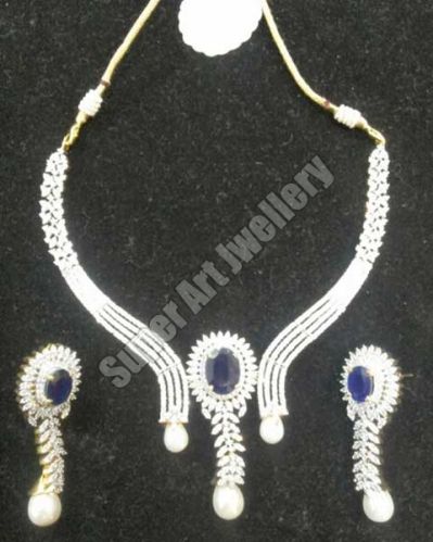 American Diamond Necklace Set