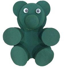 Oasis Foam Teddy Bear, Color : Green