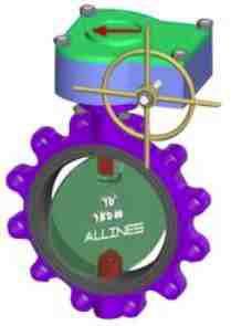 Allines Sand Casting Butterfly Valve