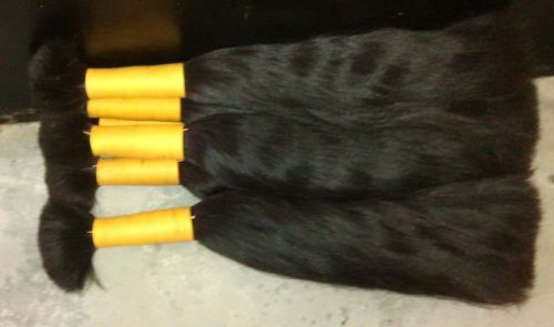 Non Remy Cuticle Free Hair, Color : NATURAL BLACK