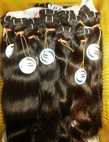 PURE VIRGIN NATURAL UNPROCESSED HUMAN HAIR IN WEFT