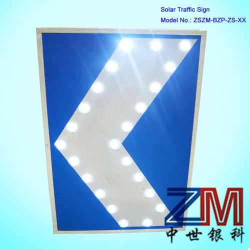 Aluminum LED LED Solar Traffic Sign